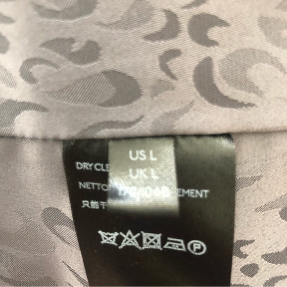 Anthropologie Velvet Blazer Jacket Size Large Slate Gray - Picture 9 of 9